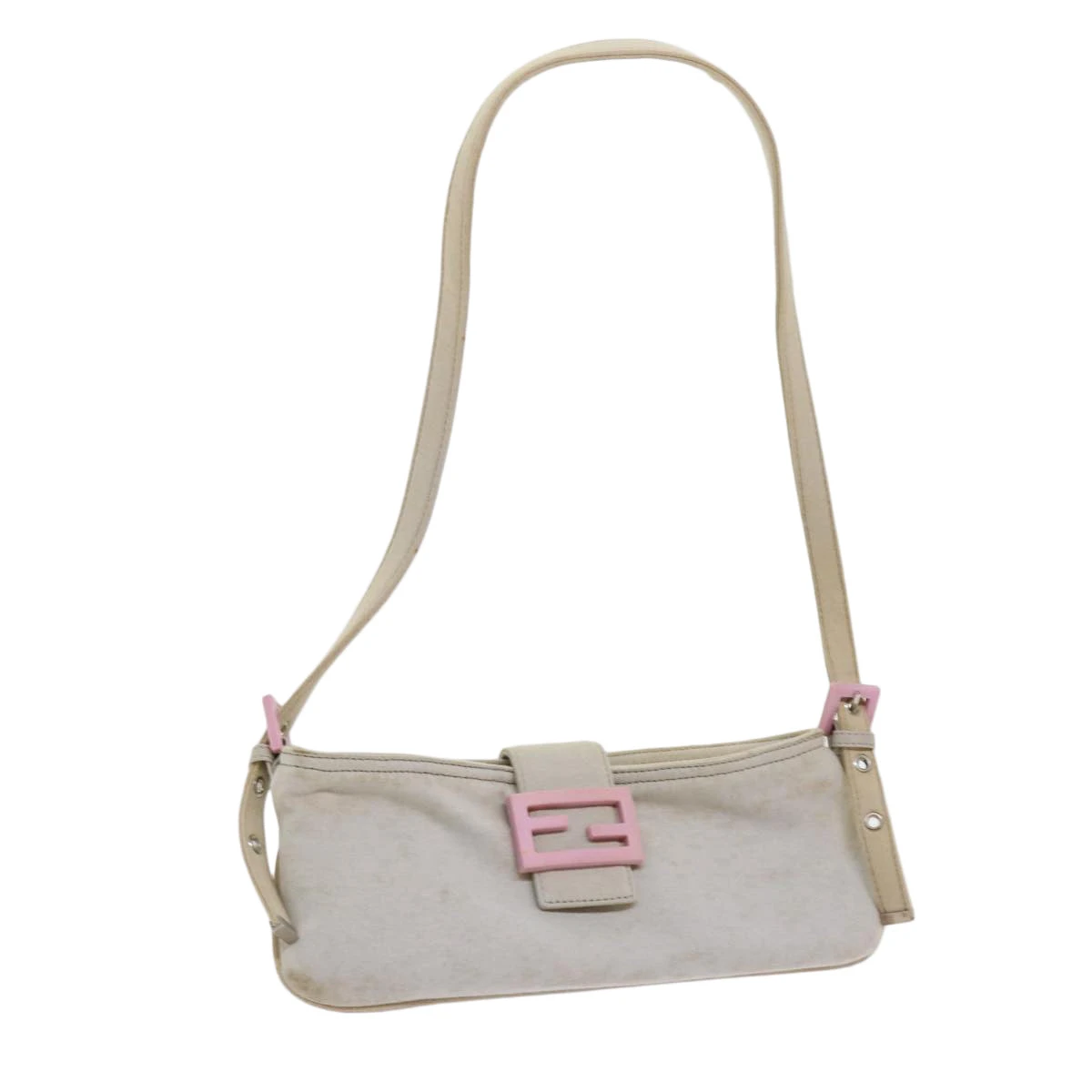 Brand Street FENDI Mamma Baguette Shoulder Bag Cotton White 2354 26685 008 Auth Ep2844 3 Brand Street FENDI Mamma Baguette Shoulder Bag Cotton White 2354 26685 008 Auth Ep2844