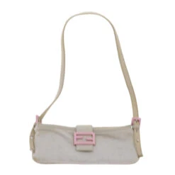 Brand Street FENDI Mamma Baguette Shoulder Bag Cotton White 2354 26685 008 Auth Ep2844 34 Brand Street FENDI Mamma Baguette Shoulder Bag Cotton White 2354 26685 008 Auth Ep2844 -Best Jewelry Store ep2844 3