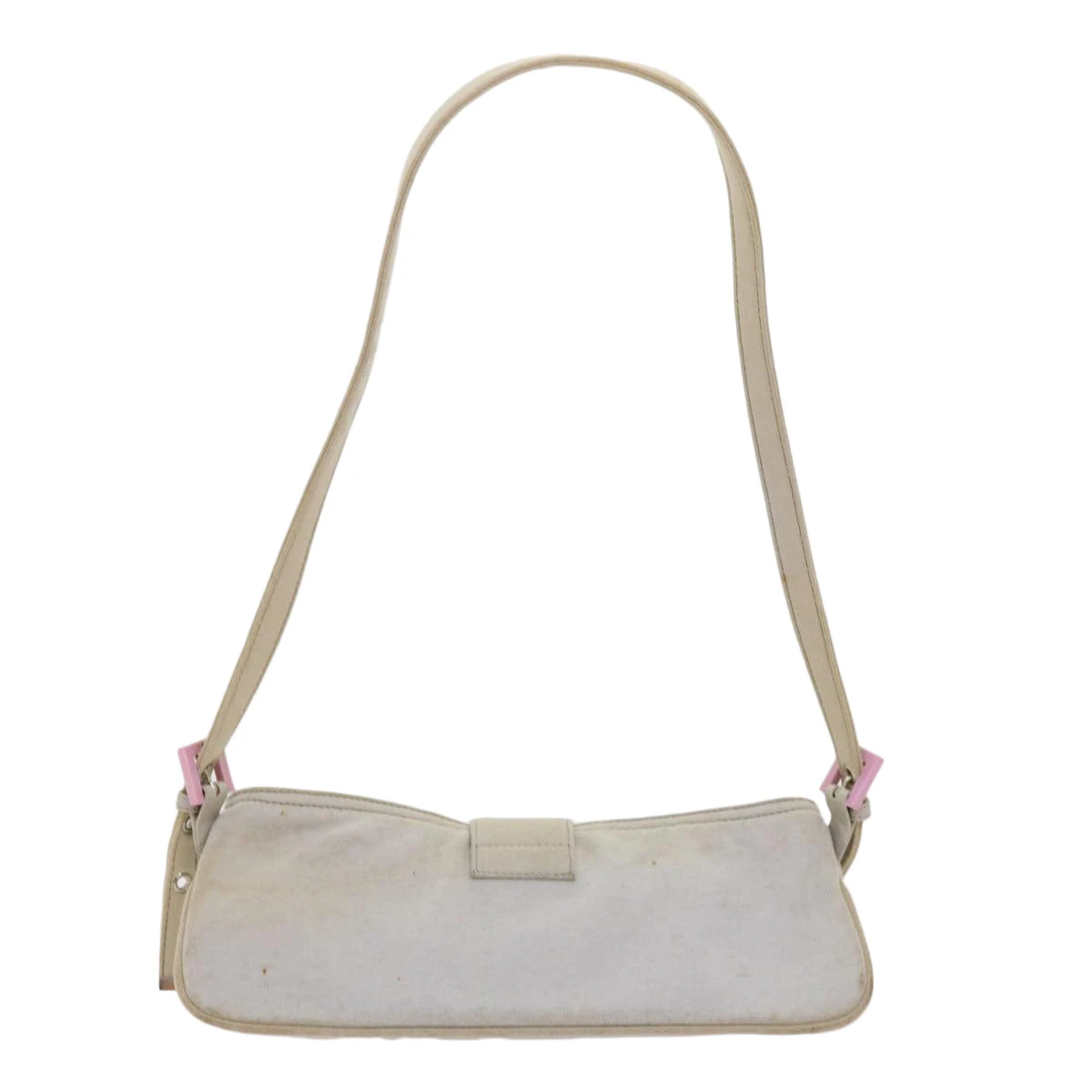 Brand Street FENDI Mamma Baguette Shoulder Bag Cotton White 2354 26685 008 Auth Ep2844 4 Brand Street FENDI Mamma Baguette Shoulder Bag Cotton White 2354 26685 008 Auth Ep2844 - Image 2