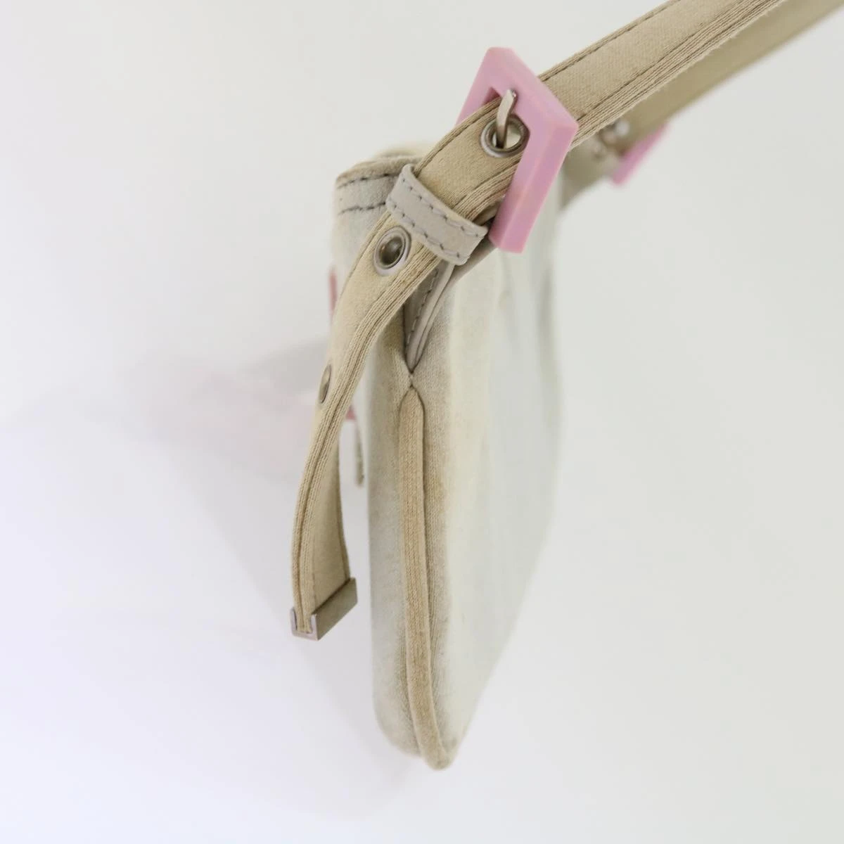 Brand Street FENDI Mamma Baguette Shoulder Bag Cotton White 2354 26685 008 Auth Ep2844 5 Brand Street FENDI Mamma Baguette Shoulder Bag Cotton White 2354 26685 008 Auth Ep2844 - Image 3