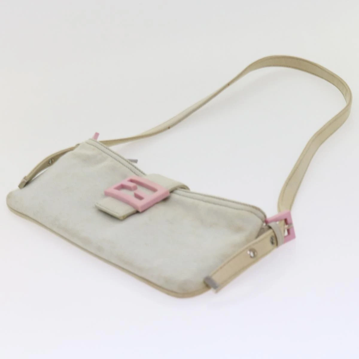 Brand Street FENDI Mamma Baguette Shoulder Bag Cotton White 2354 26685 008 Auth Ep2844 10 Brand Street FENDI Mamma Baguette Shoulder Bag Cotton White 2354 26685 008 Auth Ep2844 - Image 8