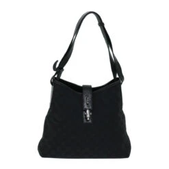 Brand Street GUCCI GG Canvas Jackie Shoulder Bag Black 001 110291 Auth Ep3797 -Best Jewelry Store ep3797 2
