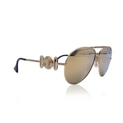 Opherty Ciocci VERSACE Gold Metal Aviator Medusa Sunglasses Mod. 2249 65/14 9 Opherty Ciocci VERSACE Gold Metal Aviator Medusa Sunglasses Mod. 2249 65/14 -Best Jewelry Store f2b8c398 50ac 5c00 a747 d09d6a2d95ff