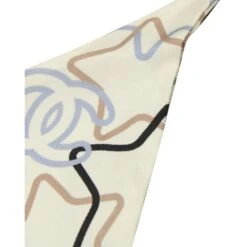 Style Tribute CHANEL Star Printed Slim Bandeau In Ecru Silk -Best Jewelry Store f353a63ef4f19f300509f815c0e1d73a