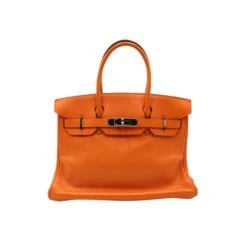 Style Tribute HERMeS Birkin 30 Orange Swift PHW, Square K Stamp