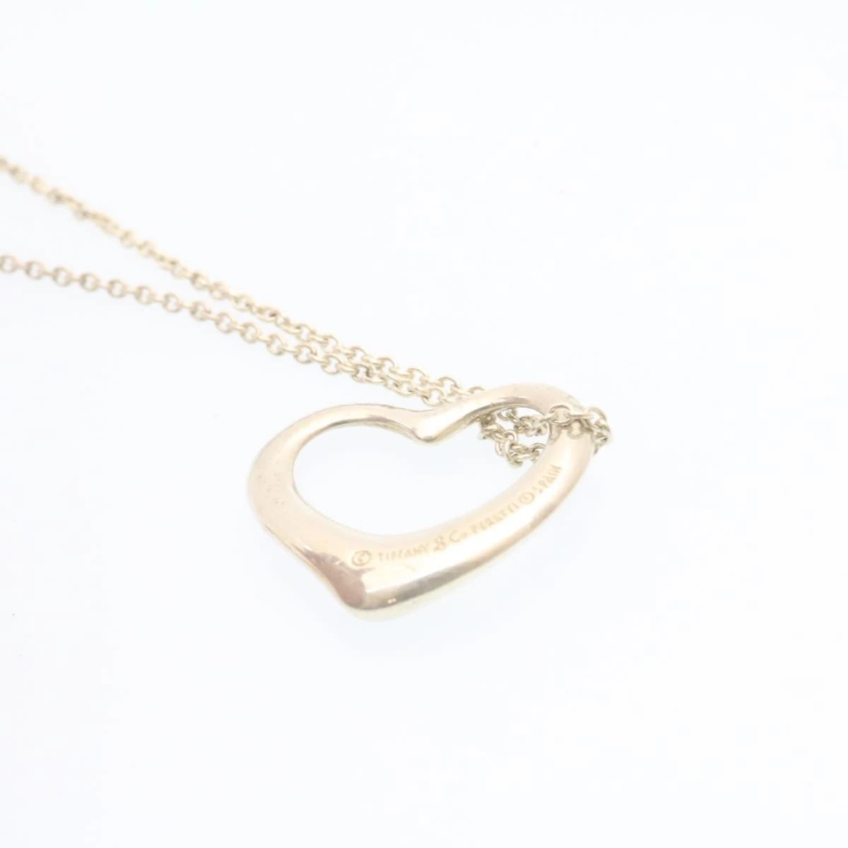 Brand Street TIFFANY&Co. Open Heart Necklace Silver Auth Am1153g 5 Brand Street TIFFANY&Co. Open Heart Necklace Silver Auth Am1153g - Image 3