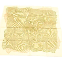 Style Tribute Hermes Carre 90 Dimitri.r Scarf "onde De Chic" Zebra Silk Green Auth Am2045g