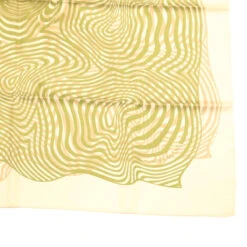 Style Tribute Hermes Carre 90 Dimitri.r Scarf "onde De Chic" Zebra Silk Green Auth Am2045g -Best Jewelry Store gt2045 4 1