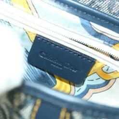 Brand Street CHRISTIAN DIOR Trotter Canvas Saddle Shoulder Bag Navy Auth Hk851 -Best Jewelry Store hk851 16