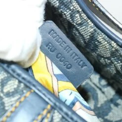 Brand Street CHRISTIAN DIOR Trotter Canvas Saddle Shoulder Bag Navy Auth Hk851 -Best Jewelry Store hk851 21