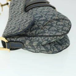 Brand Street CHRISTIAN DIOR Trotter Canvas Saddle Shoulder Bag Navy Auth Hk851 -Best Jewelry Store hk851 5 79321630 0886 4b1e ba3f bb4942926aa8