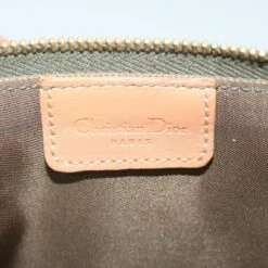 Brand Street CHRISTIAN DIOR Trotter Canvas Saddle Pouch Accessory Pouch Green Auth Hk994 -Best Jewelry Store hk994 15