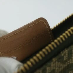 Brand Street CHRISTIAN DIOR Trotter Canvas Saddle Pouch Accessory Pouch Green Auth Hk994 -Best Jewelry Store hk994 19