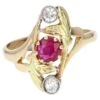 Sarl Baume Art Nouveau Ruby Diamonds 18 Karat Yellow Gold Ring -Best Jewelry Store j 17688002 1669042408769 bg processed