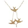 Sarl Baume French 20th Century Fine Pearl 18 Karat Yellow Gold Swallows Necklace -Best Jewelry Store j 22161432 1709128563894 bg processed