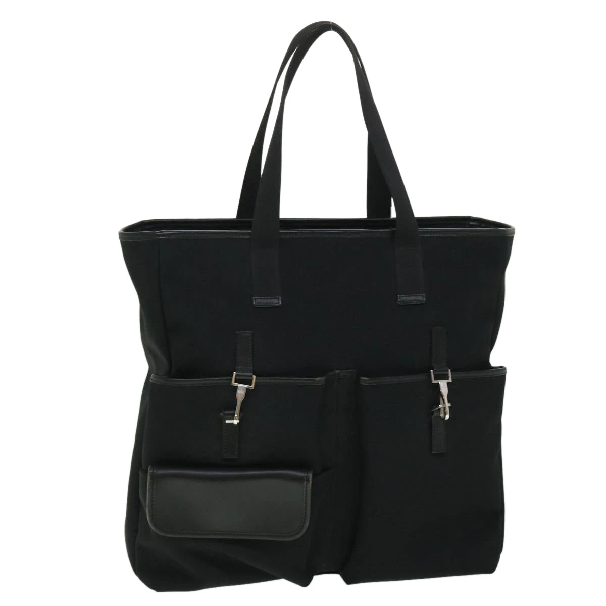 Style Tribute GUCCI Jackie Tote Bag Nylon Black 90427 Auth Ki3383 3 Style Tribute GUCCI Jackie Tote Bag Nylon Black 90427 Auth Ki3383