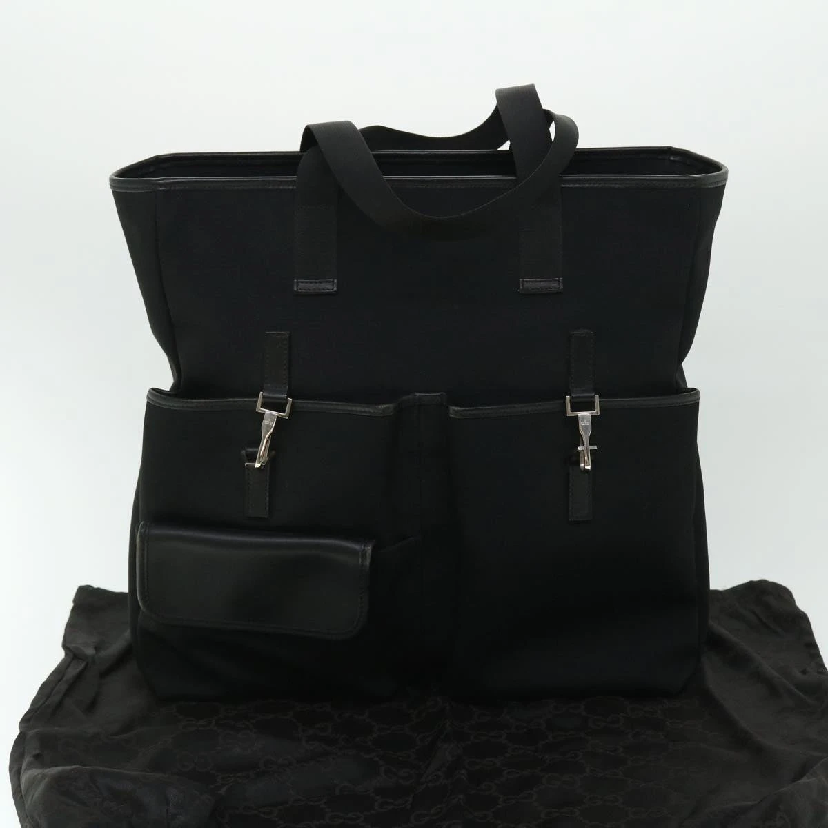 Brand Street GUCCI Jackie Tote Bag Nylon Black 90427 Auth Ki3383 14 Brand Street GUCCI Jackie Tote Bag Nylon Black 90427 Auth Ki3383 - Image 12