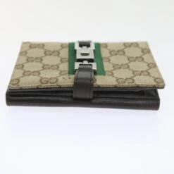 Brand Street GUCCI GG Canvas Jackie Web Sherry Line Wallet Beige Red Green 05474 Auth Ki3788 -Best Jewelry Store ki3788 4