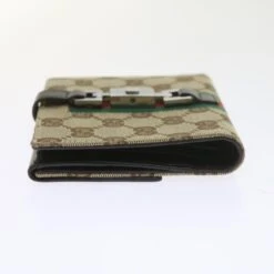 Brand Street GUCCI GG Canvas Jackie Web Sherry Line Wallet Beige Red Green 05474 Auth Ki3788 -Best Jewelry Store ki3788 5