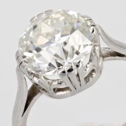 Sarl Baume French 20th Century 3, 07 Carats Diamond Platinum Solitaire Ring -Best Jewelry Store lot 10 11 09 master