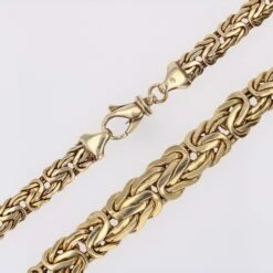Sarl Baume French Modern 18 Karat Yellow Gold Interlaced Flat Mesh Necklace -Best Jewelry Store lot 10 11 27 master