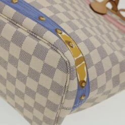 Brand Street LOUIS VUITTON Damier Azur Summer Trunk Neverfull MM Hand Bag N41065 Auth 67494S -Best Jewelry Store lt633A 12