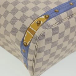 Brand Street LOUIS VUITTON Damier Azur Summer Trunk Neverfull MM Hand Bag N41065 Auth 67494S -Best Jewelry Store lt633A 13
