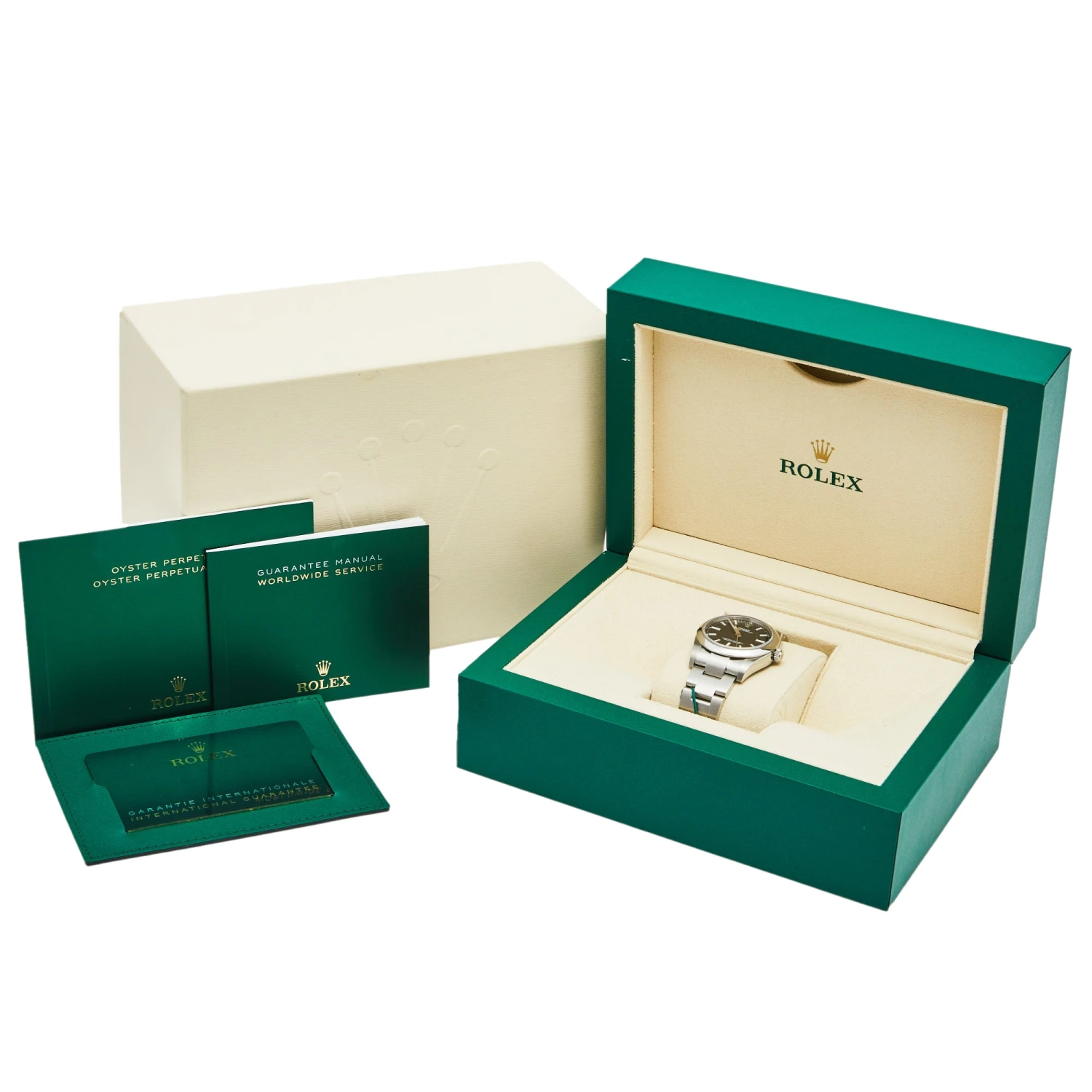 The Luxury Closet Rolex Black Stainless Steel Oyster Perpetual 124200 Women's Wristwatch 34 Mm 10 The Luxury Closet Rolex Black Stainless Steel Oyster Perpetual 124200 Women's Wristwatch 34 Mm - Image 8