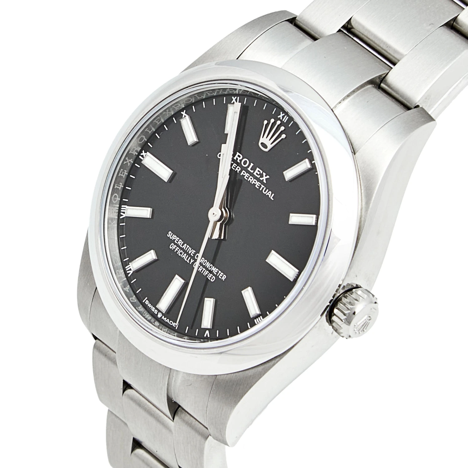 The Luxury Closet Rolex Black Stainless Steel Oyster Perpetual 124200 Women's Wristwatch 34 Mm 4 The Luxury Closet Rolex Black Stainless Steel Oyster Perpetual 124200 Women's Wristwatch 34 Mm - Image 2