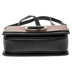 The Luxury Closet Burberry Brown/Black Leather Small D-Ring Shoulder Bag -Best Jewelry Store luxury women burberry used handbags p489227 002