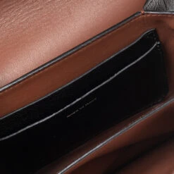 The Luxury Closet Burberry Brown/Black Leather Small D-Ring Shoulder Bag -Best Jewelry Store luxury women burberry used handbags p489227 005