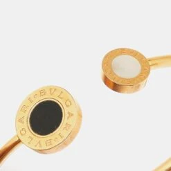 The Luxury Closet BVLGARI Multi Gemstone 18k Rose Gold Bracelet S -Best Jewelry Store luxury women bvlgari used fine jewelry p975701 003