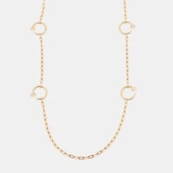 The Luxury Closet Cartier Juste Un Clou Diamonds 18k Rose Gold 6 Motif Long Necklace -Best Jewelry Store luxury women cartier used fine jewelry p759533 003