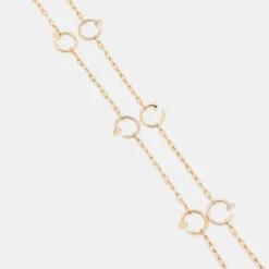 The Luxury Closet Cartier Juste Un Clou Diamonds 18k Rose Gold 6 Motif Long Necklace -Best Jewelry Store luxury women cartier used fine jewelry p759533 006