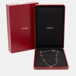 The Luxury Closet Cartier Juste Un Clou Diamonds 18k Rose Gold 6 Motif Long Necklace -Best Jewelry Store luxury women cartier used fine jewelry p759533 008