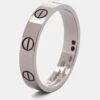 The Luxury Closet CARTIER Love 18k White Gold Wedding Band Ring Size 53 -Best Jewelry Store luxury women cartier used fine jewelry p865922 006