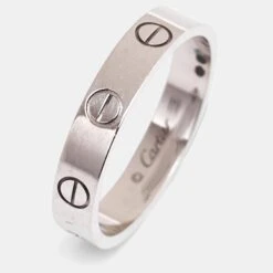 The Luxury Closet CARTIER Love 18k White Gold Wedding Band Ring Size 53 -Best Jewelry Store luxury women cartier used fine jewelry p865922 007