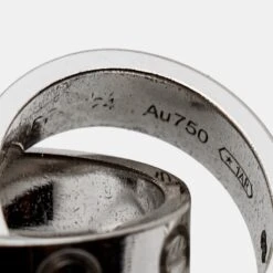 The Luxury Closet CARTIER Love Interlocking Loops 18k White Gold Bracelet 14 The Luxury Closet CARTIER Love Interlocking Loops 18k White Gold Bracelet -Best Jewelry Store luxury women cartier used fine jewelry p918742 003