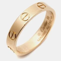 The Luxury Closet CARTIER Love 18k Rose Gold Ring Size 50 -Best Jewelry Store luxury women cartier used fine jewelry p967542 002