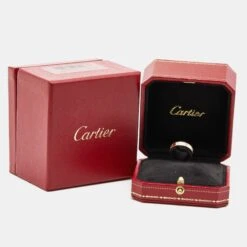 The Luxury Closet CARTIER Love 18k Rose Gold Ring Size 50 -Best Jewelry Store luxury women cartier used fine jewelry p967542 005
