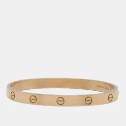 The Luxury Closet CARTIER Love 18k Rose Gold Bracelet 18