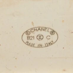 The Luxury Closet CHANEL Logo Crytsals Gold Tone Hair Clips -Best Jewelry Store luxury women chanel used accessories p991474 002