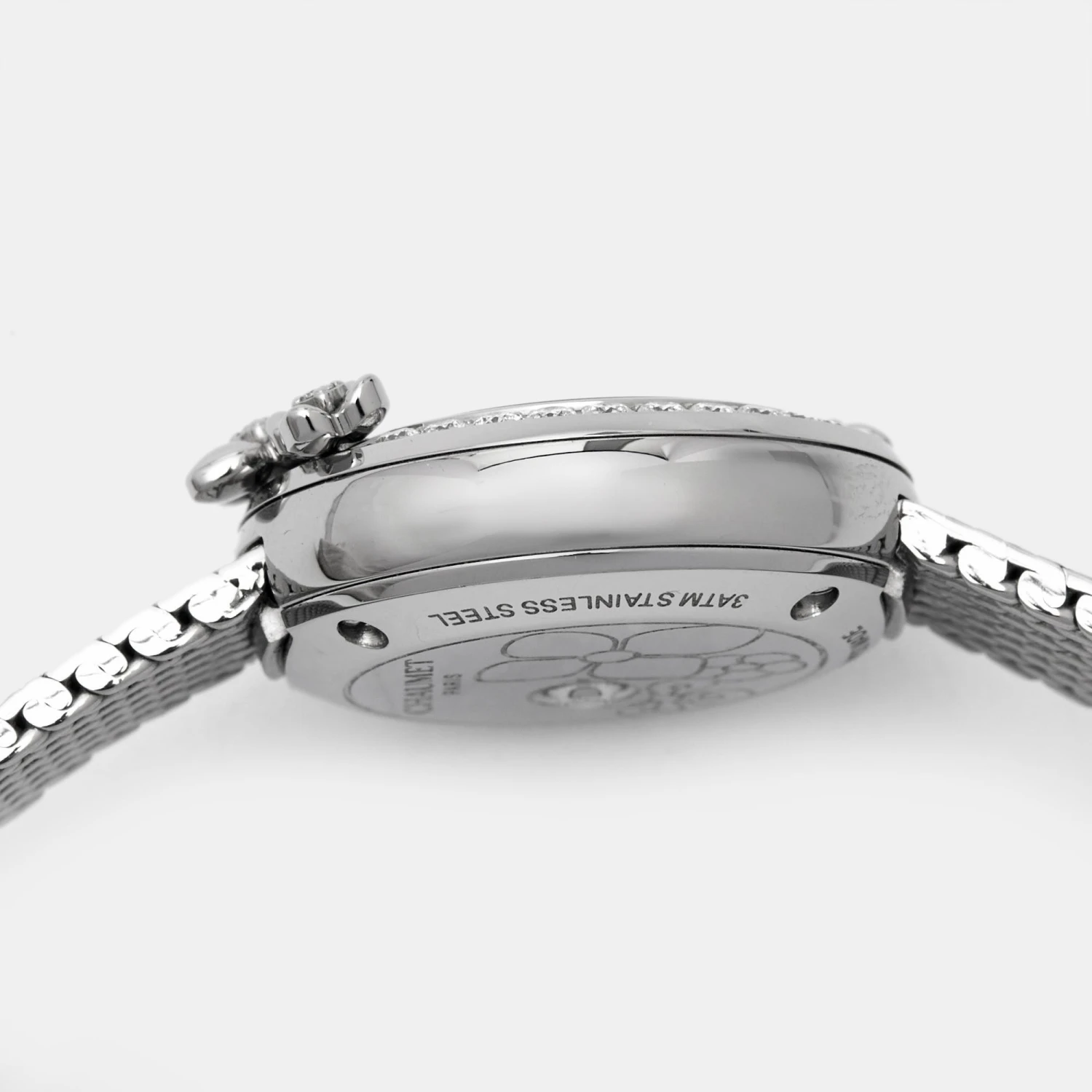 The Luxury Closet CHAUMET Green Stainless Steel Diamond Hortensia Eden W83880-001 Women's Wristwatch 22 Mm 9 The Luxury Closet CHAUMET Green Stainless Steel Diamond Hortensia Eden W83880-001 Women's Wristwatch 22 Mm - Image 7