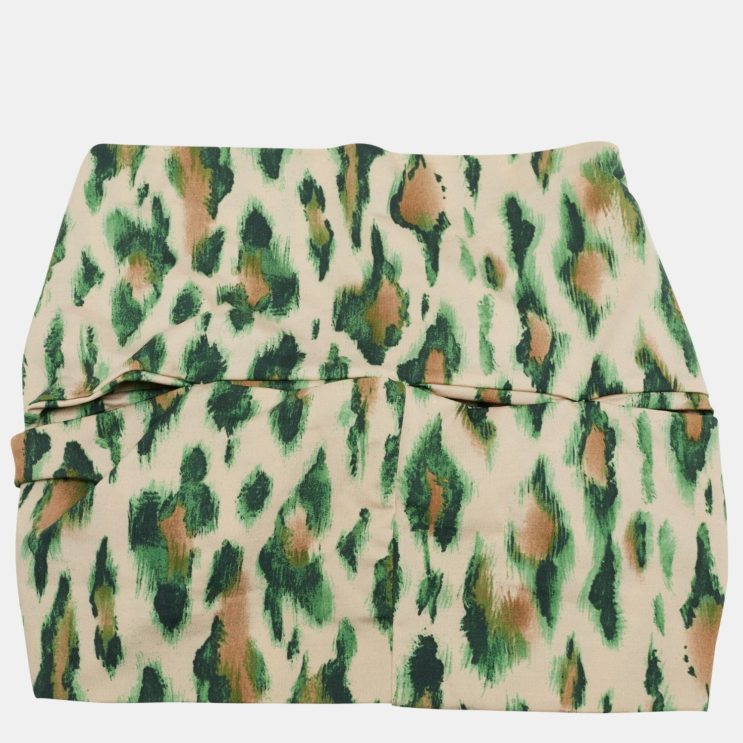 The Luxury Closet DIOR Vintage Beige/Green Leopard Print Nylon Head Band One Size 4 The Luxury Closet DIOR Vintage Beige/Green Leopard Print Nylon Head Band One Size - Image 2