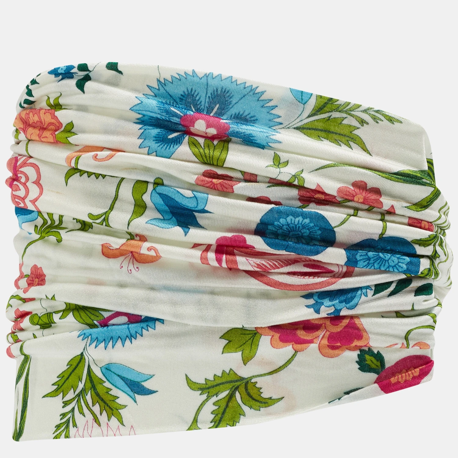 The Luxury Closet DIOR Vintage Floral Print Silk Blend Head Band One Size 5 The Luxury Closet DIOR Vintage Floral Print Silk Blend Head Band One Size - Image 3