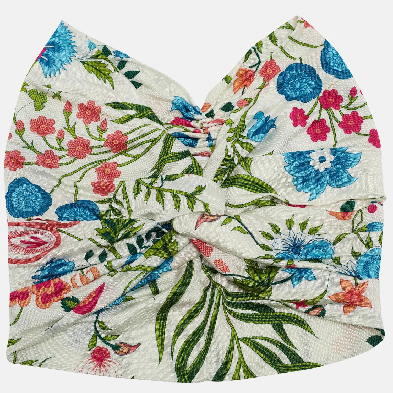 The Luxury Closet DIOR Vintage Floral Print Silk Blend Head Band One Size 3 The Luxury Closet DIOR Vintage Floral Print Silk Blend Head Band One Size