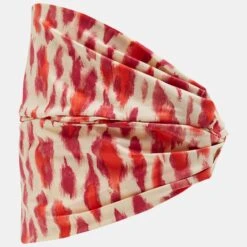 The Luxury Closet DIOR Vintage Beige/Pink Leopard Print Nylon Head Band One Size -Best Jewelry Store luxury women dior used accessories p892037 001