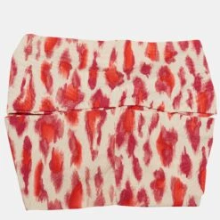 The Luxury Closet DIOR Vintage Beige/Pink Leopard Print Nylon Head Band One Size -Best Jewelry Store luxury women dior used accessories p892037 003