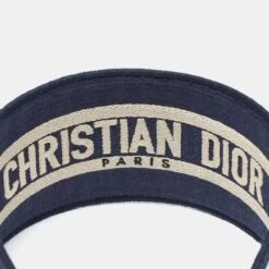 The Luxury Closet DIOR Navy Blue Oblique Embroidered Headband 14 The Luxury Closet DIOR Navy Blue Oblique Embroidered Headband -Best Jewelry Store luxury women dior used accessories p981179 008