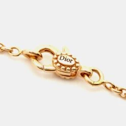 The Luxury Closet DIOR Large Rose Couture Diamond 18k Rose Gold Necklace -Best Jewelry Store luxury women dior used fine jewelry p969062 002